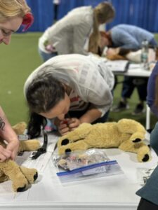 students during the pettech cpr and first aid class